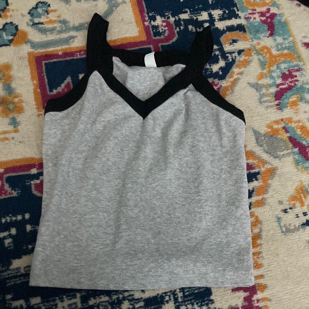 BP Gray Sleeping Crop top Tank. XS.